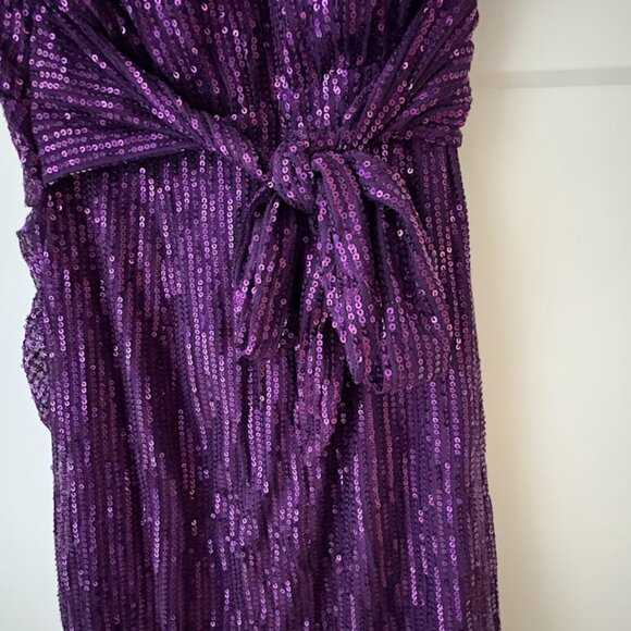 Grace Karin Sequence Dress- Purple - Size Small - Picture 4 of 5